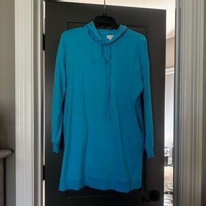 The Drop Vibrant Blue Hoodie Dress